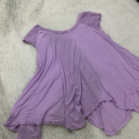Free people women’s oversized summer breezy purple flowing top size small - Picture 9 of 9